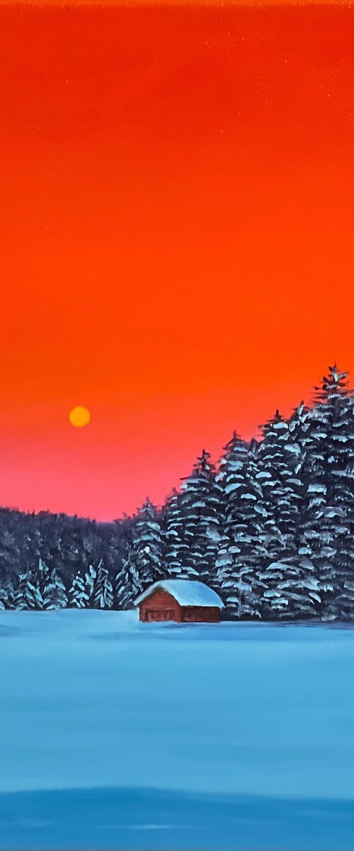 Red Sunset by Alla Kallass