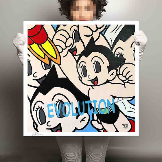 Astro Boy Evolution - Canvas - Giclee Print