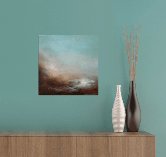 View of the valley 35X35 cm