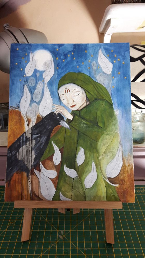 The Seer - Druid with Crow