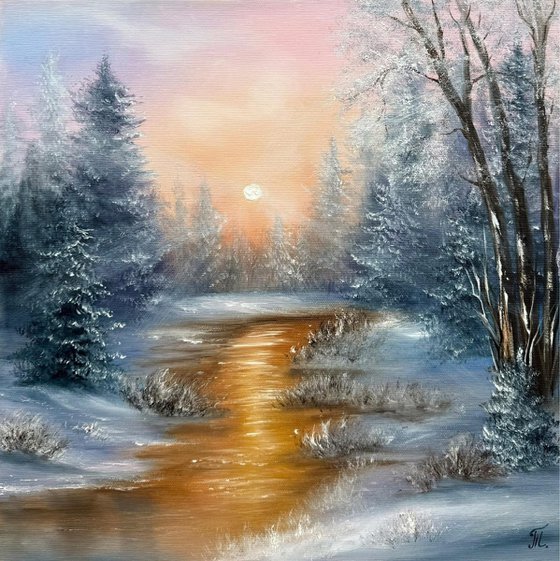 Golden Winter Stillness