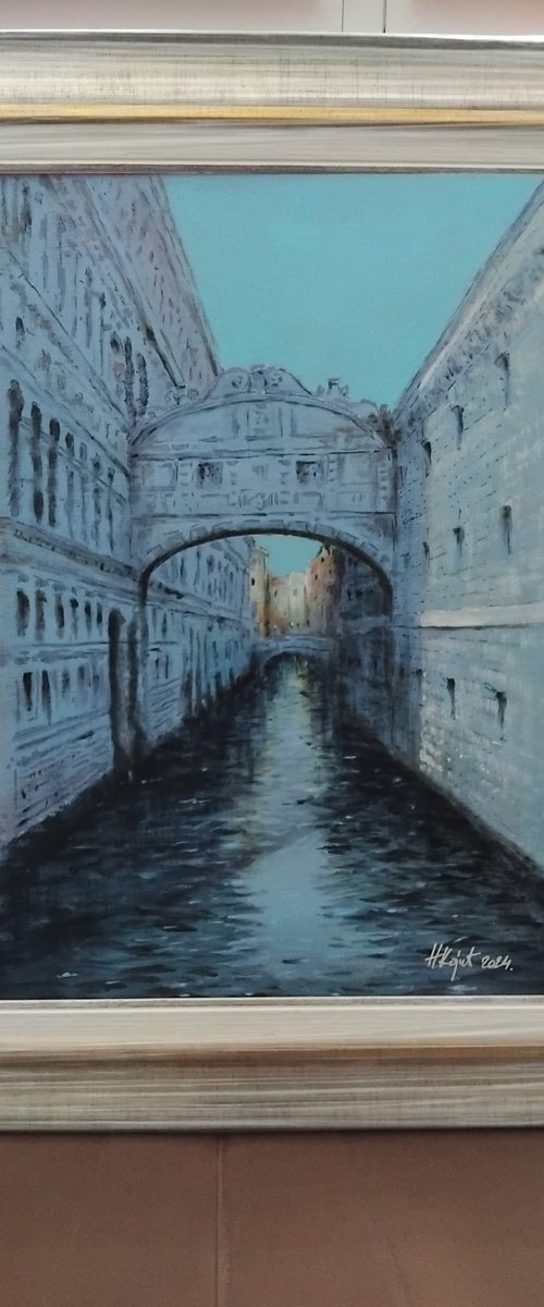 Bridge of Sighs 50x40 2024 by Nenad Kojić watercolorist