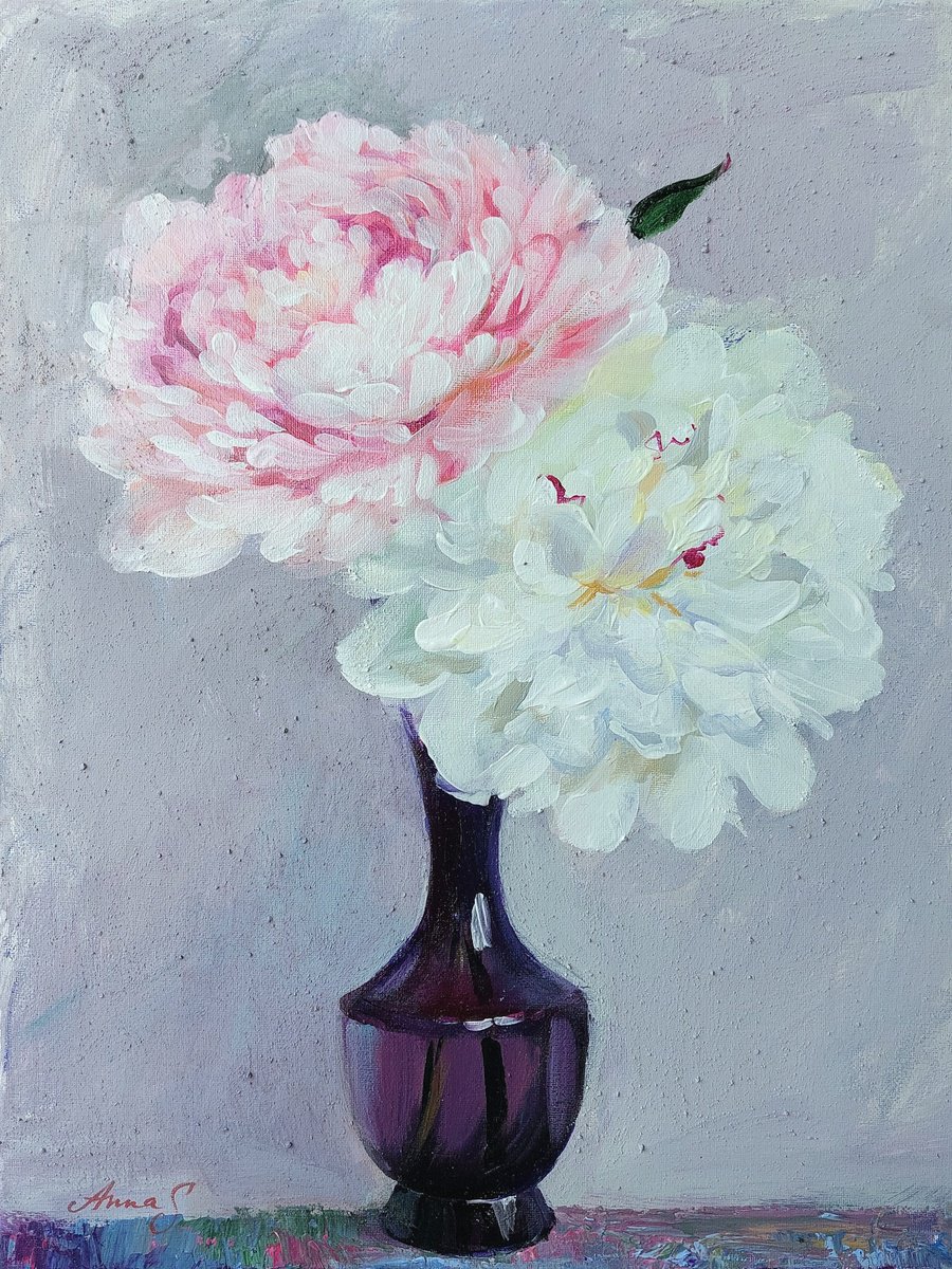  - ?Peony Pair - ? by Anna Silabrama