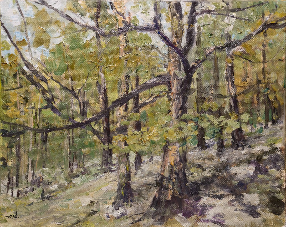 Young Larch By Oleg Kamaev, 10 X 8, Artwork For Sale On Artfinder