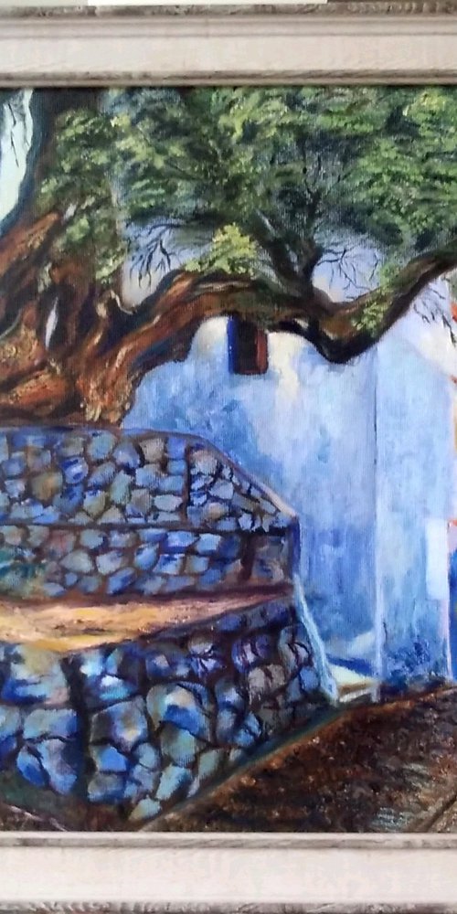 Sky colour city Chefchaouen by Liubov Samoilova