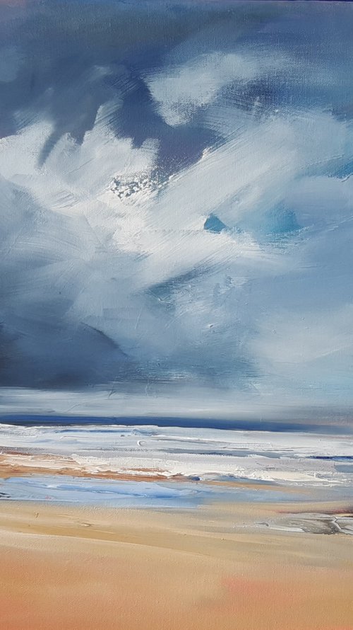 Approaching storm Malltraeth Bay by Steve Keenan