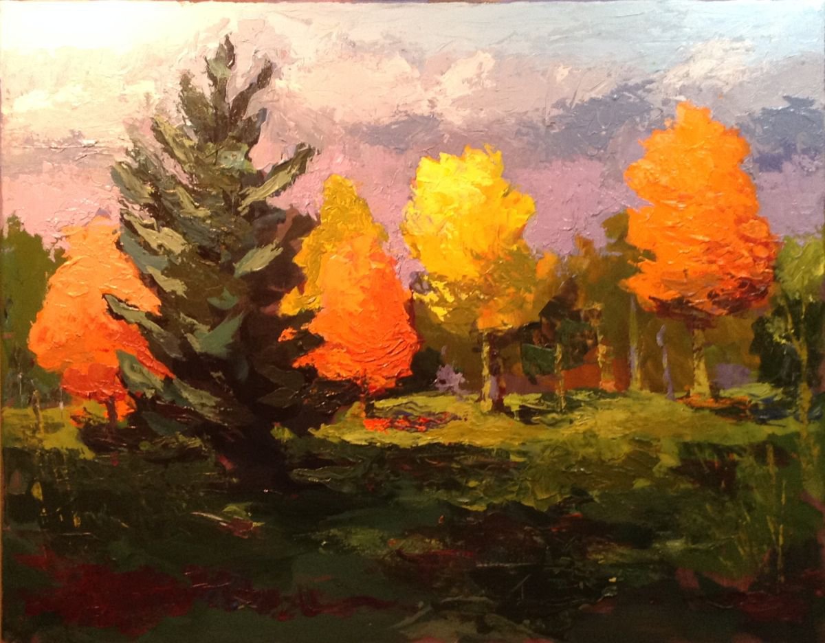 Fall Colours At Angus Glen Golf Club By Edward Abela, 20 X 16, Artwork For Sale On Artfinder