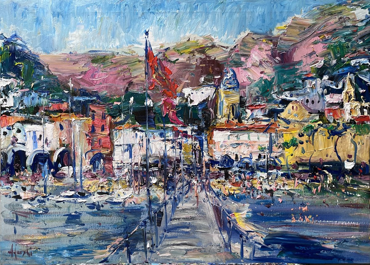 Amalfi Summer Colors By Altin Furxhi, 28 X 20, Artwork For Sale On Artfinder