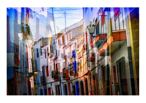 Spanish Streets 6. Abstract Multiple Exposure photography of Traditional Spanish Streets. Limited Edition Print #1/10 by Graham Briggs