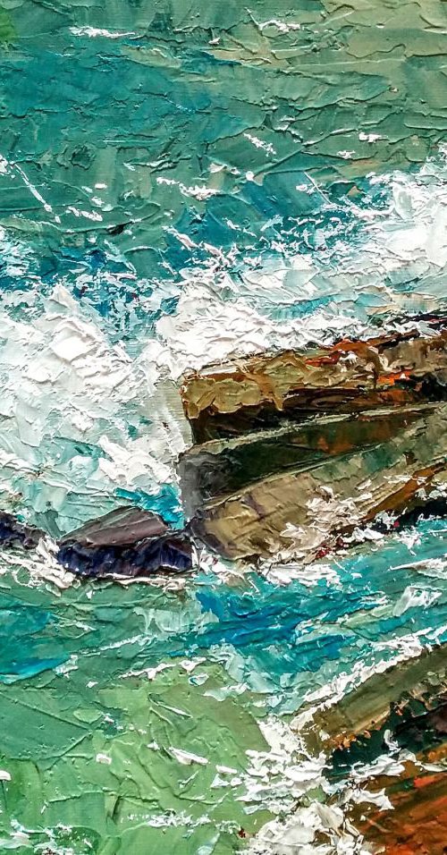 That never rest, seascape by Padmaja Madhu