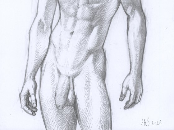 SCETCH OF A NAKED MAN