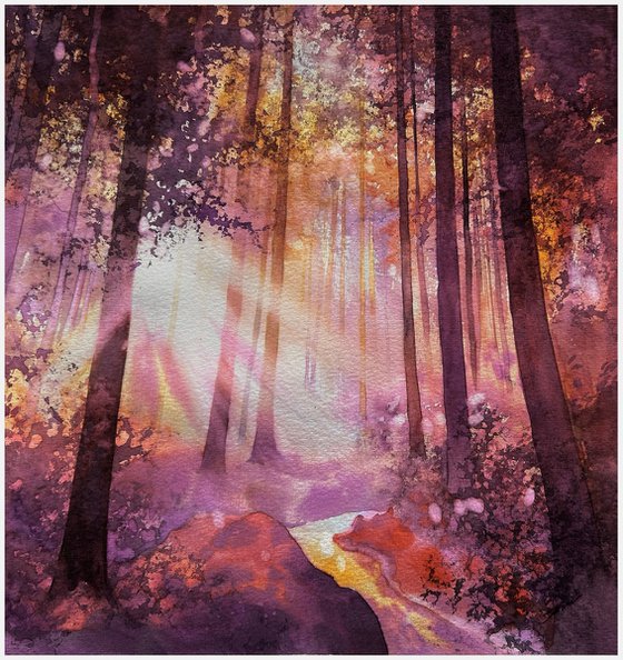 Теплий лісовий ранок