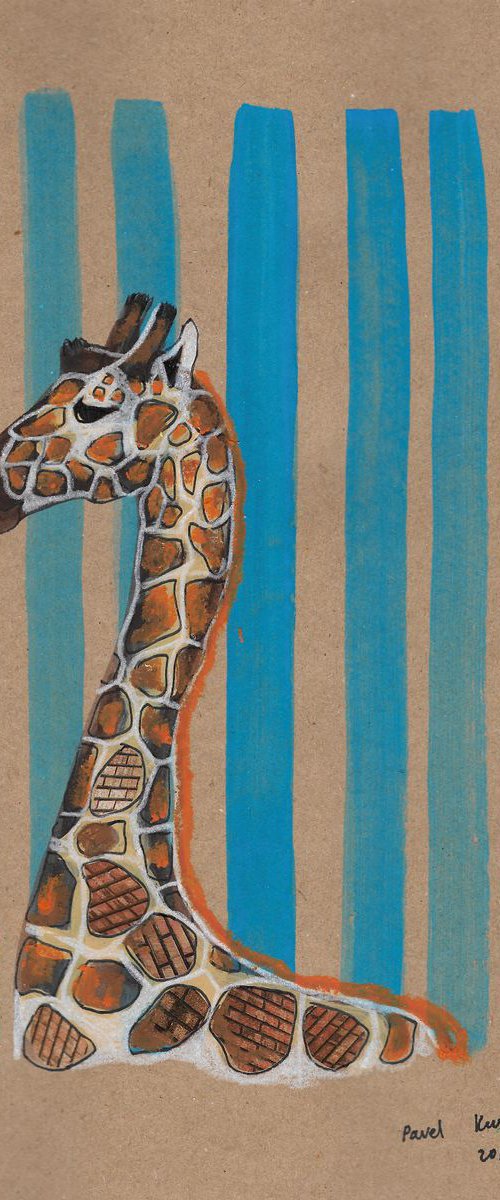 Smoking giraffe #4 by Pavel Kuragin