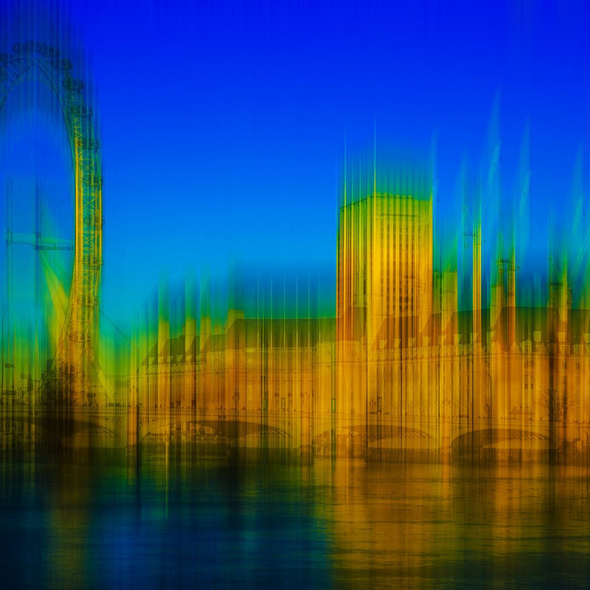 Abstract London: County Hall and London Eye by Graham Briggs