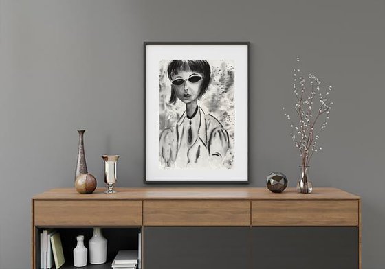 French Girl Painting