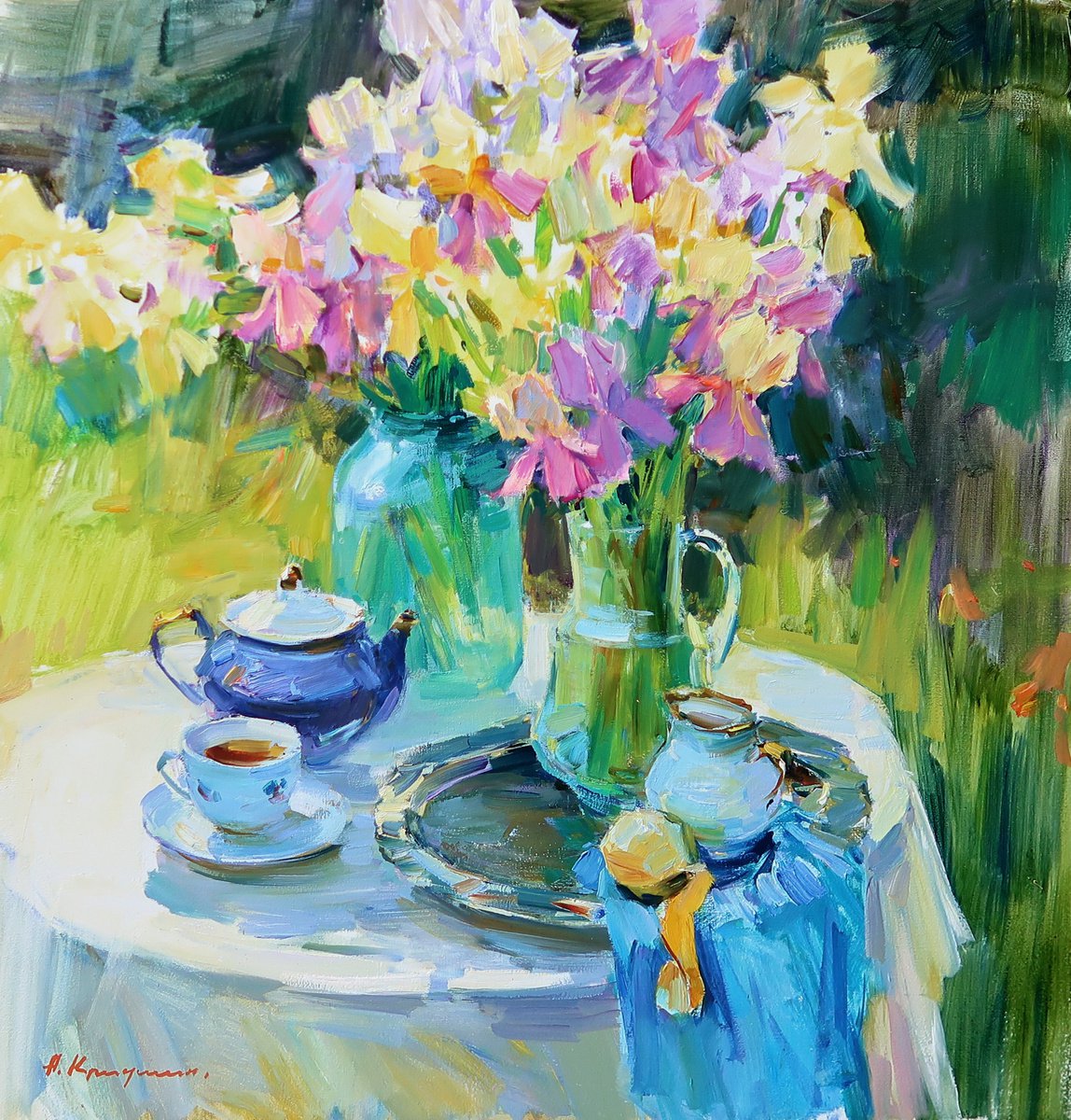 Iris Bouquets By Aleksandr Kryushyn, 26 X 28, Artwork For Sale On Artfinder