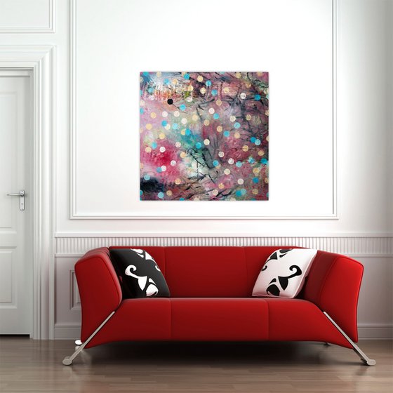 SUMMER RAIN | ORIGINAL ABSTRACT PAINTING, OIL ON CANVAS