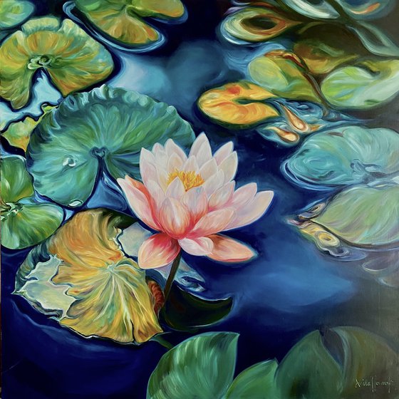 'Unity'- Waterlily painting