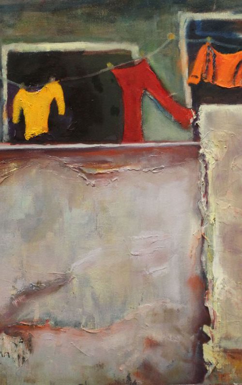 THE WASHING LINE by Maureen Finck