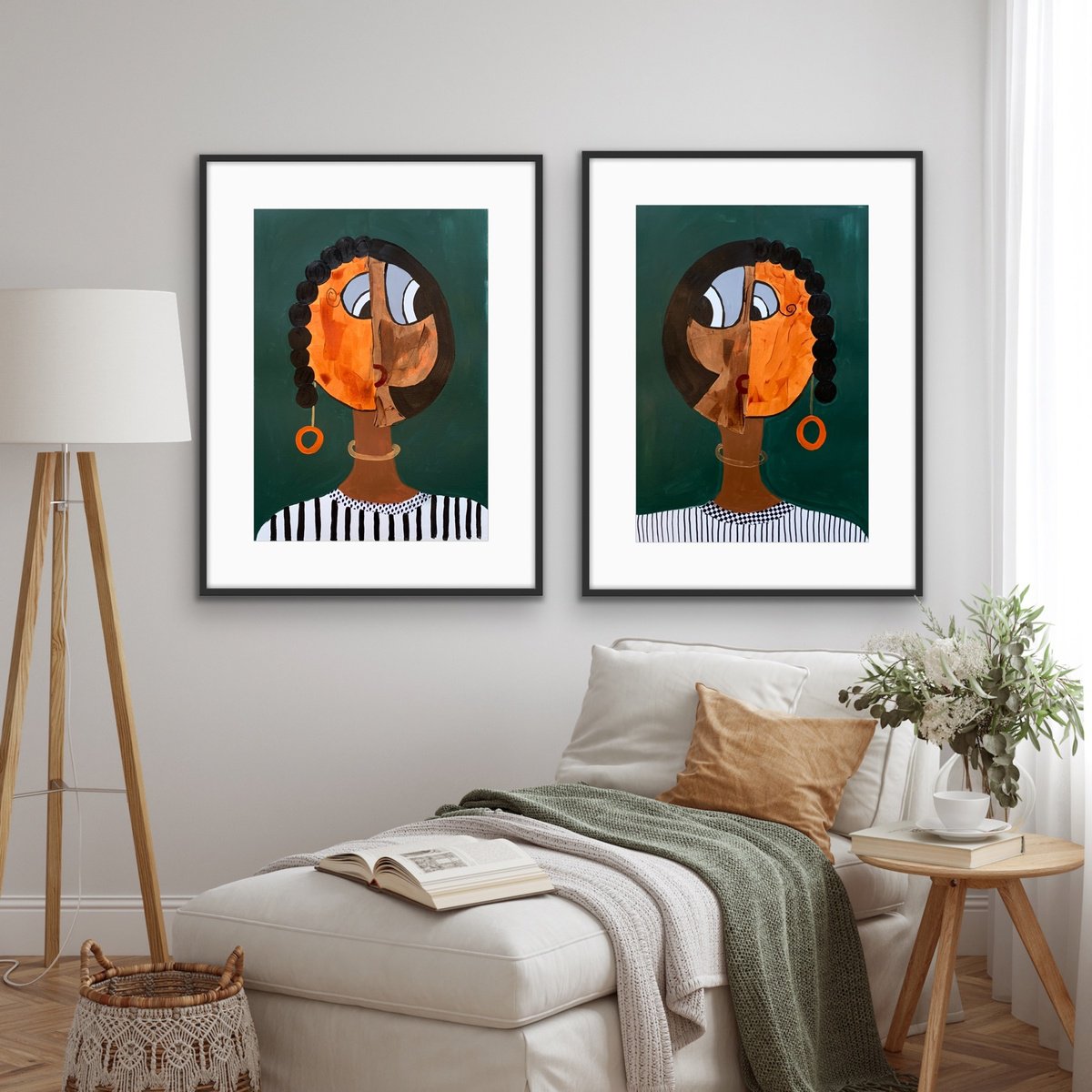  Relatability (Diptych) By Rashna Hackett, 20 X 27, Artwork For Sale On Artfinder
