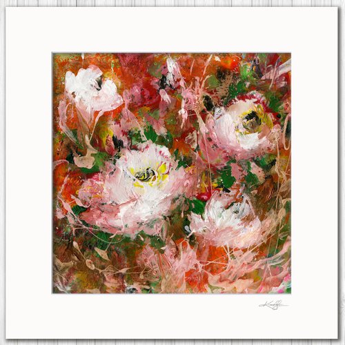 Floral Delight 47 - Textured Floral Abstract Painting by Kathy Morton Stanion by Kathy Morton Stanion