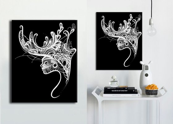 Wall art "Horns"