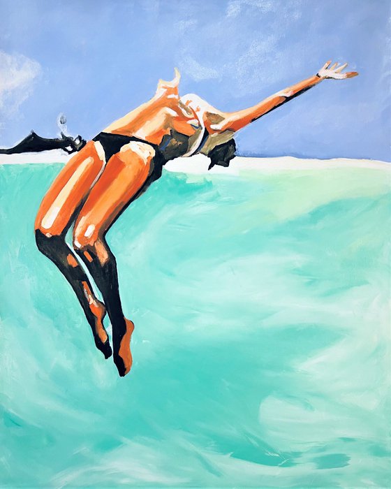 Jump / 100 x 80  x 0.1 cm