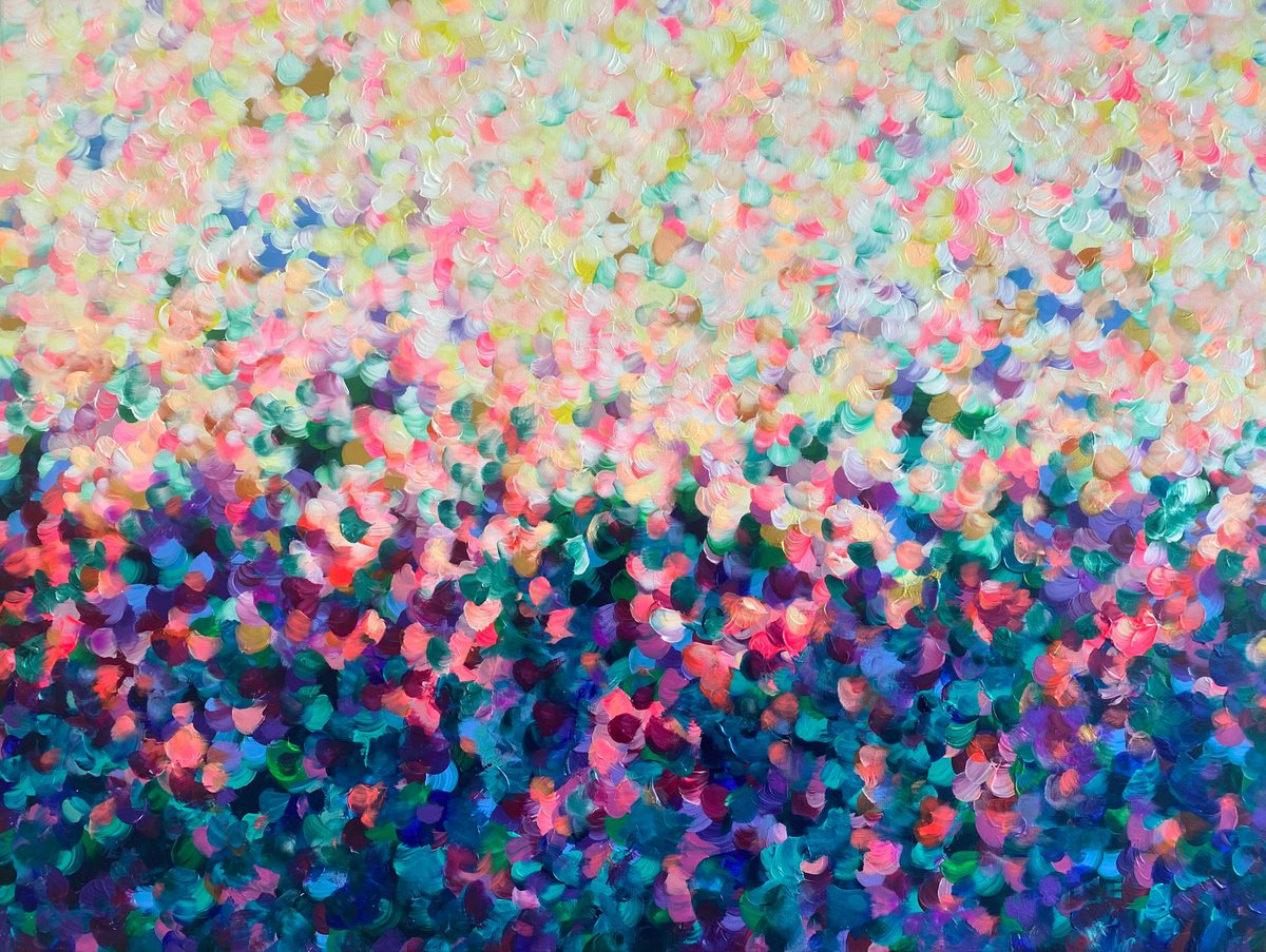 Joy In Full Bloom By Katherine Spiller, 49 X 37, Artwork For Sale On Artfinder