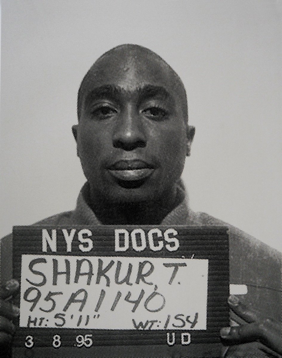 Urban And Pop Portrait Screenprint By David Studwell, 22 X 26, 2Pac-Silver, Original Artwork