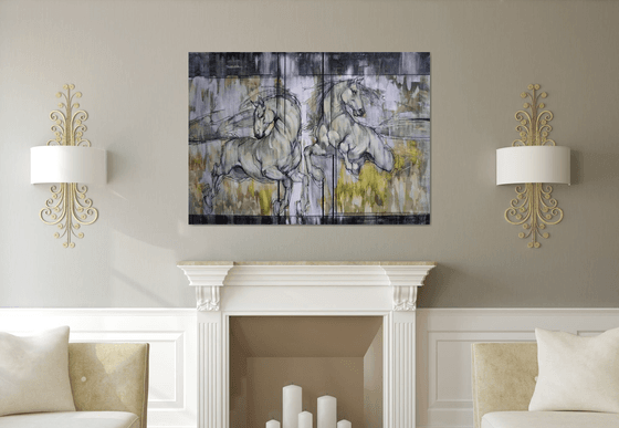 Carousel of Rain and Sun. Horses