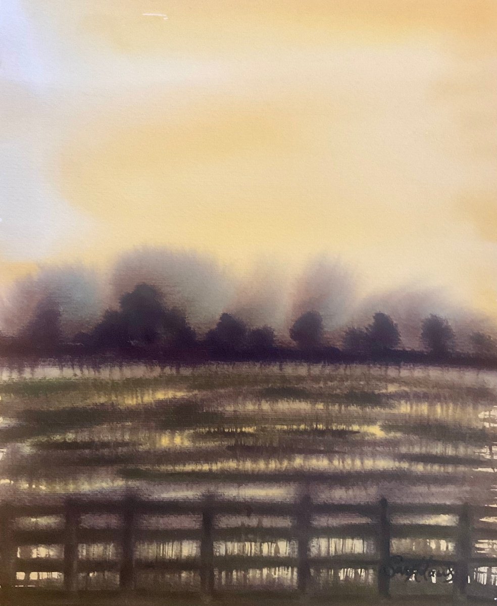 Expressive Watercolour , Changing Landscape By Samantha Adams, 9 X 11, Artwork For Sale On Artfinder