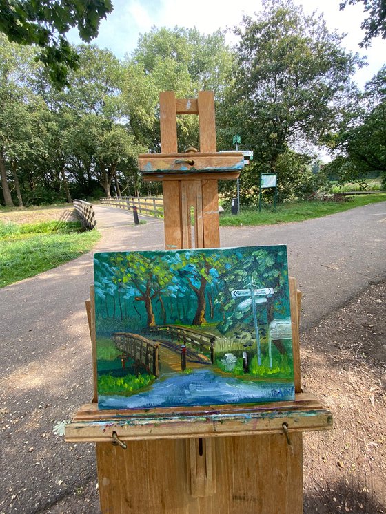 Small wooden bridge 2 Pleinair