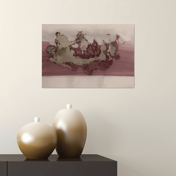 Noah's Ark 2, acrylic on paper, 29x42 cm