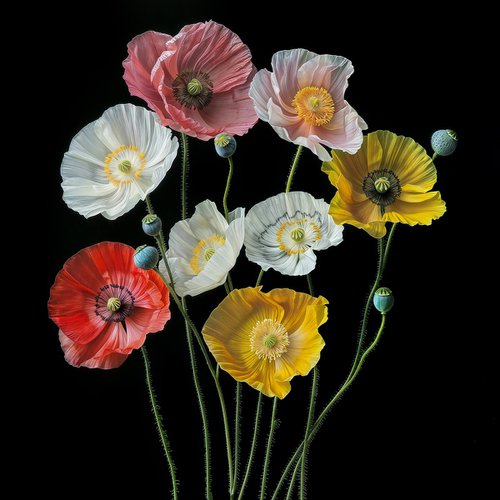 Poppies 55 by MICHAEL FILONOW