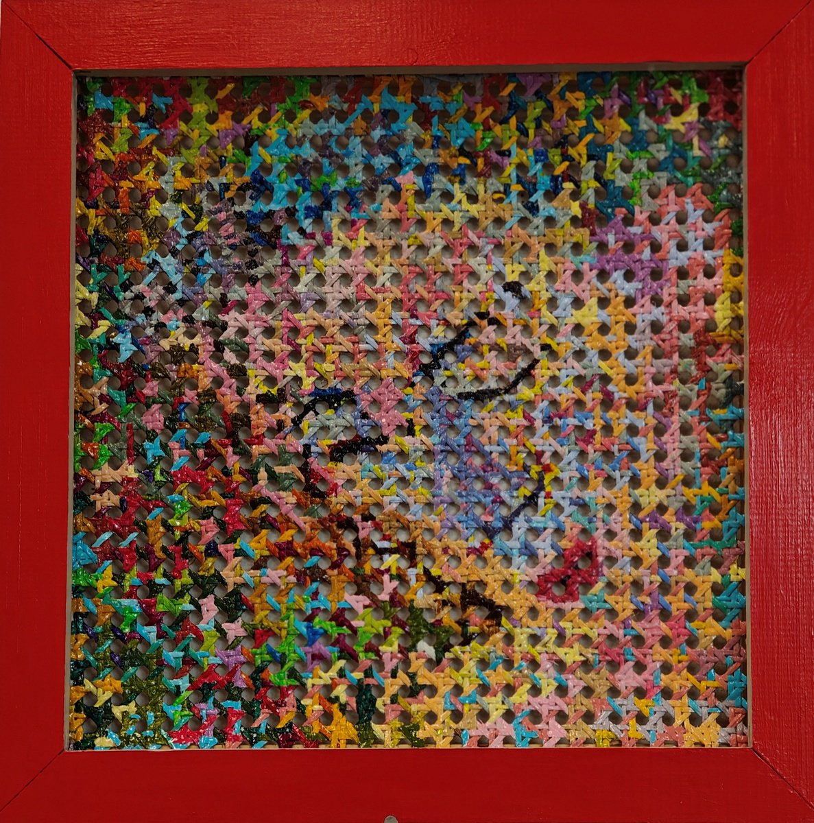 Impressionistic Painting , No. 6 Eyes Closed By Mieke Van Os, 16 X 16, Artwork For Sale On Artfinder