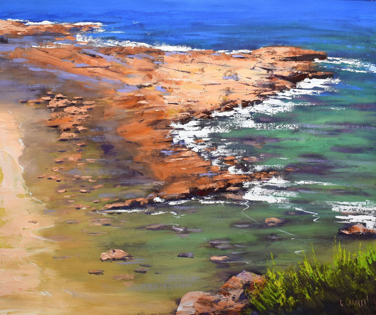 Rocky Shoreline Australian Coast by Graham Gercken