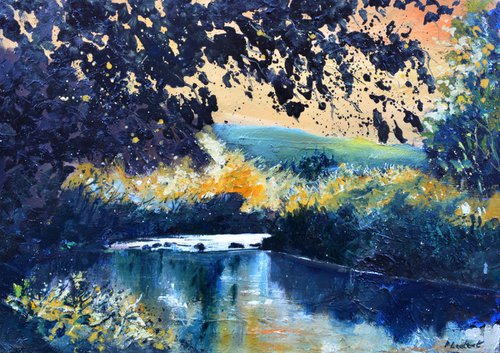 Light on my river   - 75 by Pol Henry Ledent