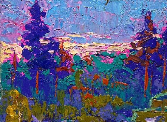 Meeting the dawn in nature