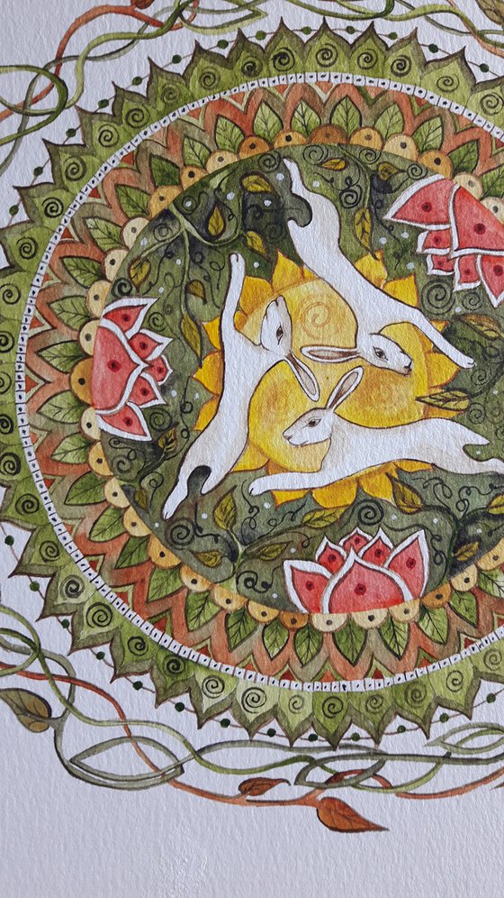 Three Hares Mandala