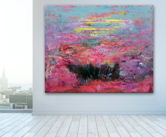 EXTRA LARGE 235X190 ABSTRACT PAINTING " Vivaldi - Storm "