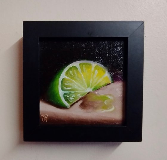 Little lime slice still life