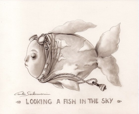 LOOKING A FISH IN THE SKY, The Aviator - ( graphite )