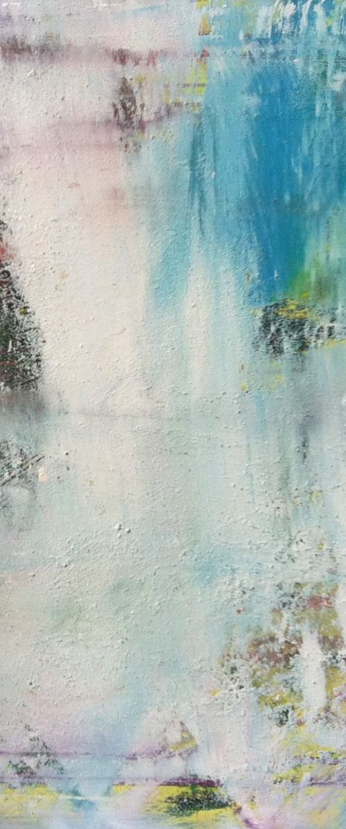 Abstract on cottonwhite by Tiny de Bruin