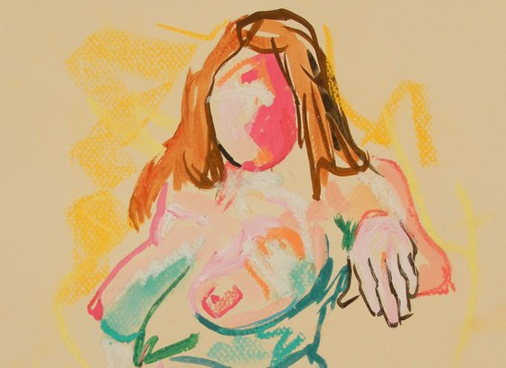 Female Nude Gesture Study