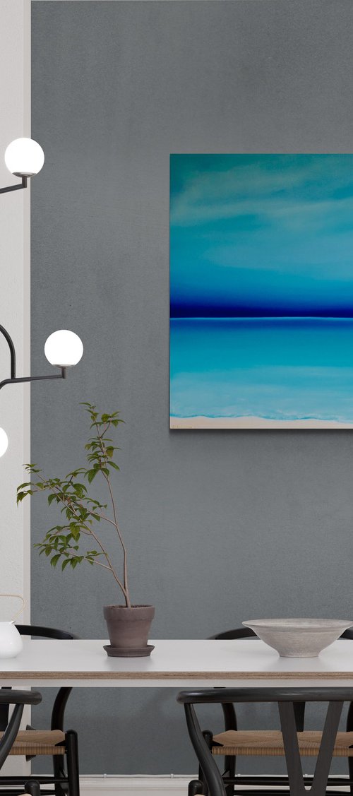 Summer - ocean, waves, skyline by Nataliia Krykun