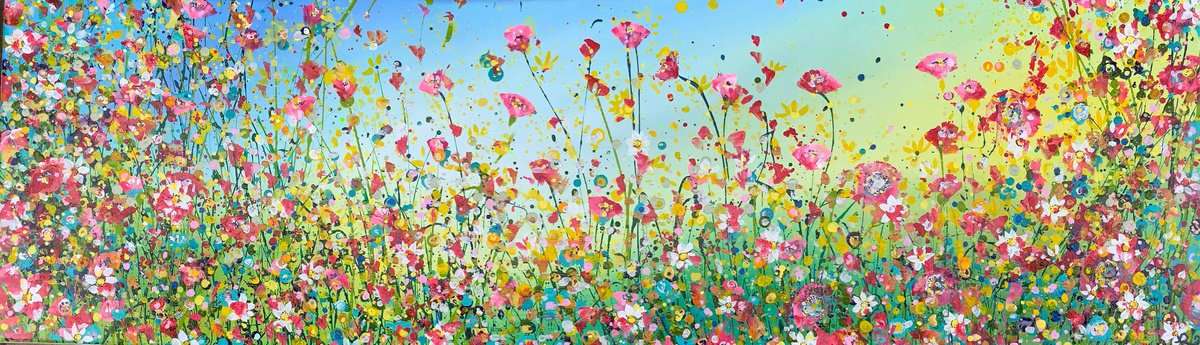 Panoramic Poppies and Wild Flowers by Jan Rogers