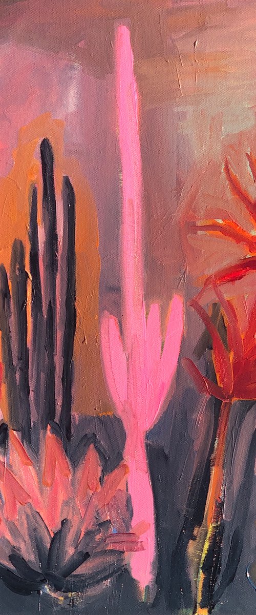 Pink Morning in the Desert by Arun Prem