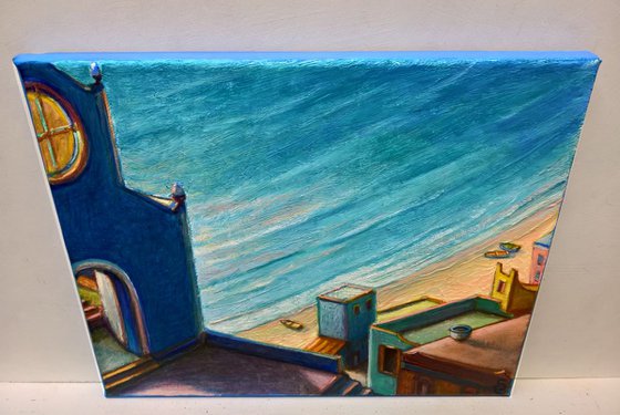 - THE BLUE CHURCH - ( 25 x 30 cm )