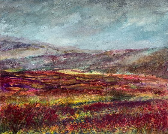 Scottish Heather Landscape