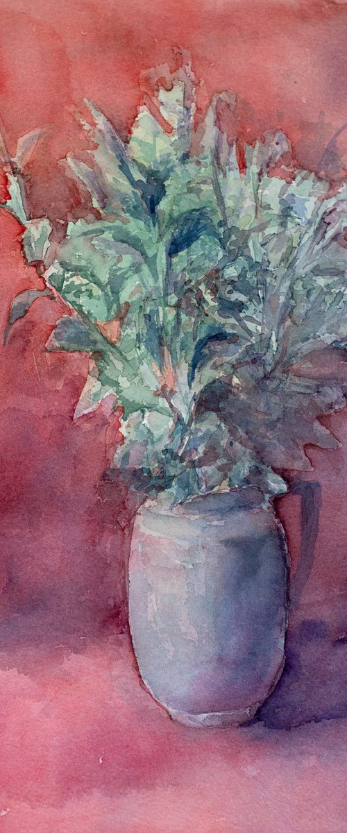 Mint in a Vase by Oleksandra Skrypchenko